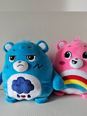Grumpy Bear & Cheer Bear Squishies Pair